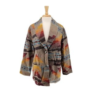 Pendleton Sierra Ladies Multicolor 100% Virgin Wool Jacket Size M